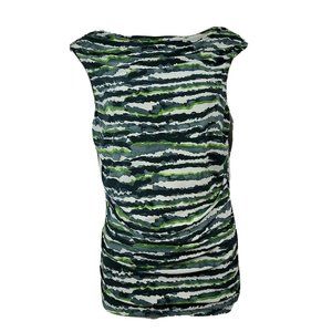 THE LIMITED Gray Black Green Sleeveless Top Size L